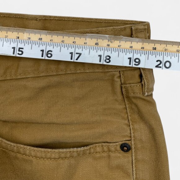 Levi's 505 Men's Denim Jeans Size 38x32 Regular Fit Straight Leg Khaki Brown Tan - Picture 6 of 13
